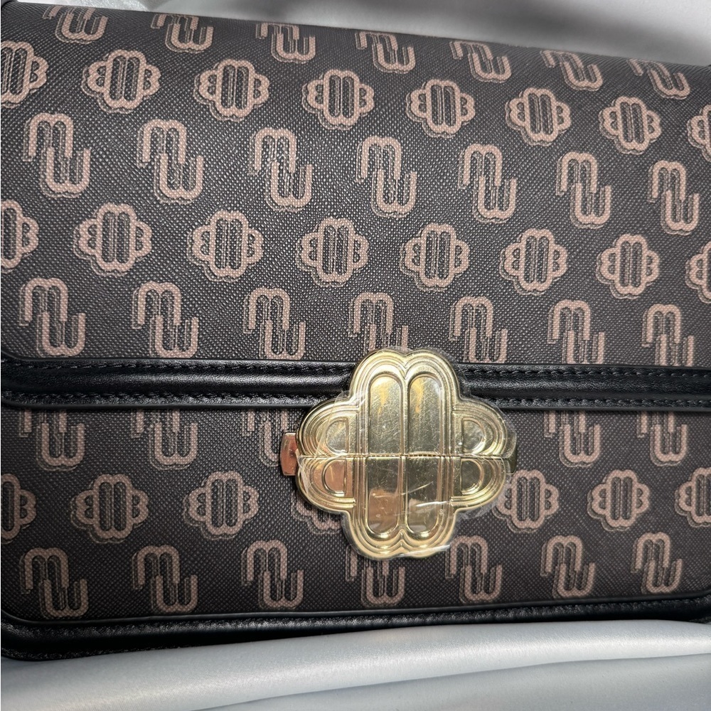 NWT MAJE Clover Canvas Bag with Leather Trim - Picture 17 of 17